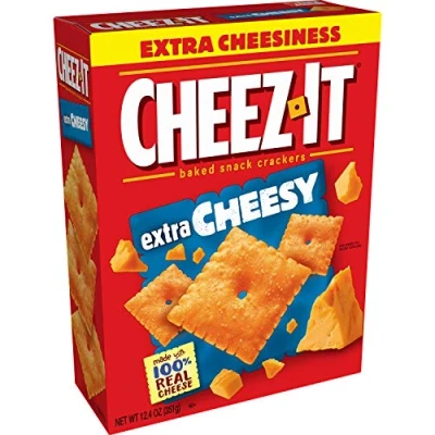 Afbeelding van Cheez Het Extra Cheesy Gebakken Snack Crackers 12.4oz 351g