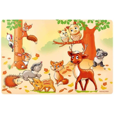 Afbeelding van Platzset Waldtiere 30 x 45 cm