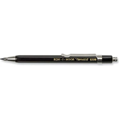 Afbeelding van KOH I NOOR 2mm Diameter Korte Mechanische Koppeling Lead Houder Potlood Zwart