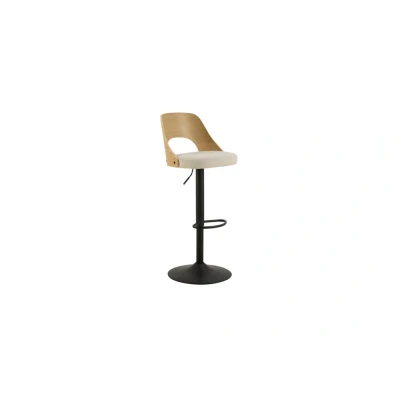 Afbeelding van Hip District Lucia in Hoogte Verstelbare Barstoel Naturel/Beige