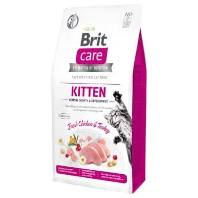 Afbeelding van Brit Kitten Healthy Growth &amp; Development Kalkoen&amp;Kip Kattenvoer 7 kg