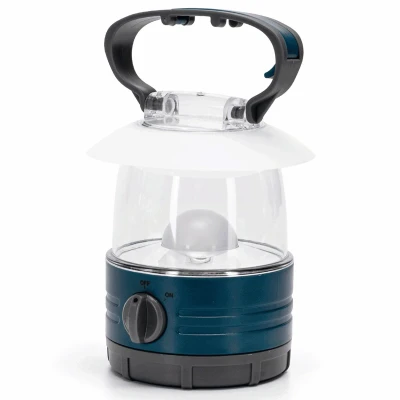 Afbeelding van Camping LEDlamp op batterijen (exclusief) tentlamp daglichtwit blauw noodlamp met ophanghaak