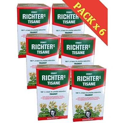 Afbeelding van Ernst Richter kruidenthee, stoelgang, 6 doosjes van 20 stuks