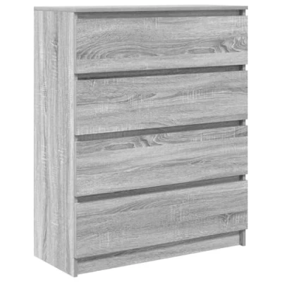 Afbeelding van vidaXL Dressoir 80x35x99 cm spaanplaat grijs sonoma