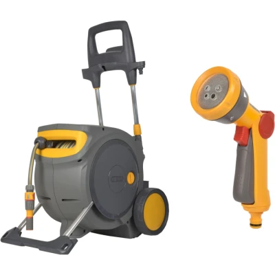 Afbeelding van Hozelock Hoze Auto Reel Mobile + Multi Spraygun