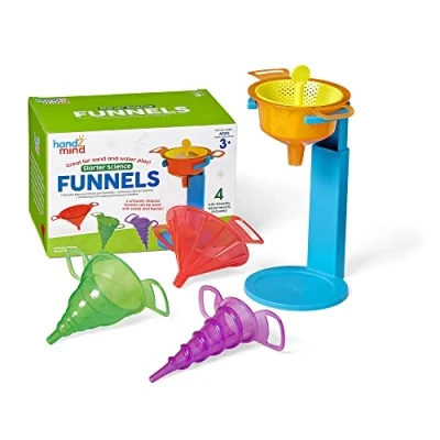 Afbeelding van Learning Resources Starter Science Trechters, laboratoriumtools voor kinderen, zeefspeelgoed, zand zeven, speelgoed watertafel, sensorisch speelgoed, educatief 3+