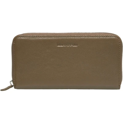 Afbeelding van Marc O&#039;Polo Portemonnee Finija Zip Wallet Dark Walnut Donkerbruin