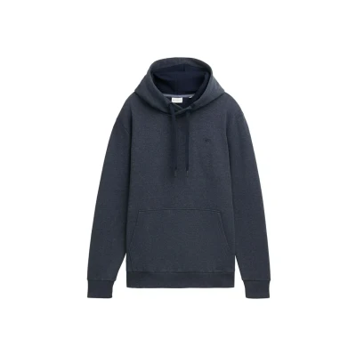 Afbeelding van TOM Tailor IN melange Optik Hoodie, Heren, Maat: 3XL, Sky captain blue white