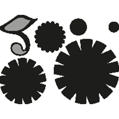 Afbeelding van Marianne Design Craftable Mal Flower set funky CR1357