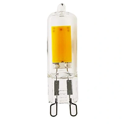 Afbeelding van 1x G9 LED COB 5W 400LM, AC 220V warm wit 3000 K, volledig glazen behuizing, vervangt 40 W halogeen