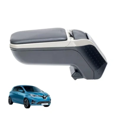 Afbeelding van Rati Armster2 middenarmsteun geschikt voor Renault ZOE 2020 [zwart] I met opbergvak precies op de middenconsole passen