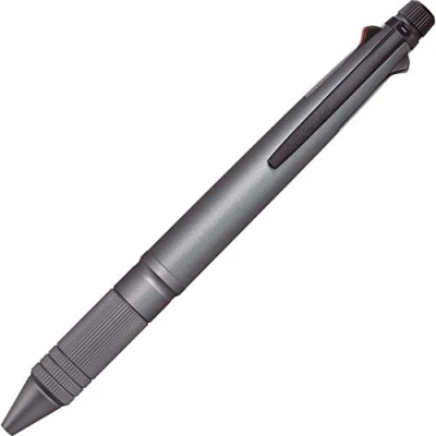 Afbeelding van uni Jetstream 4&amp;1 Metal Edition, 0,5 mm balpen (zwart, rood, blauw, groen) en mechanisch potlood, Gun Metallic (MSXE52000A05.43)
