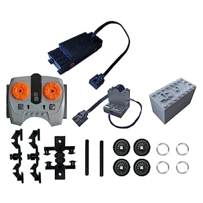 Afbeelding van Technik Power Functions Set, Trein Afstandsbediening Motor Kit Refit Accessoires Set Klembouwstenen 10254 (Set E)