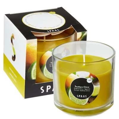 Afbeelding van Geurkaars glas in doos 85x85 mm Southern Citrus