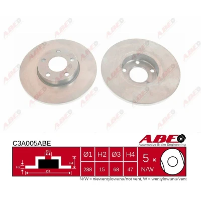 Afbeelding van ABE Remschijven C3A005ABE