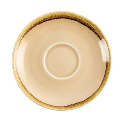 Afbeelding van Olympia Kiln cappuccinoschotels zandsteen 14cm (6 stuks)