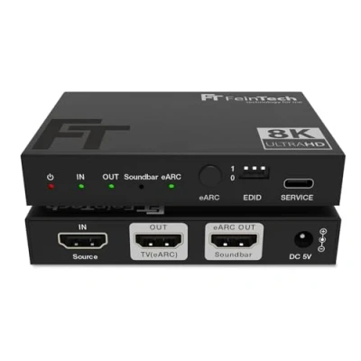 Afbeelding van FeinTech AX310 HDMI 2.1 Audio Extractor voor eARC soundbar 8K 4K 120Hz