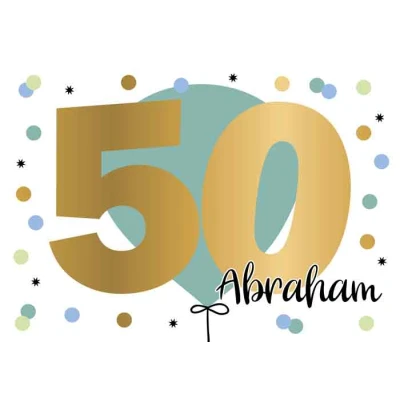 Afbeelding van Wenskaart Daisy 50 jaar Abraham