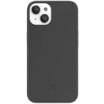 Afbeelding van Woodcessories Case geschikt voor iPhone 14 Plus gemaakt van bio materialen Black