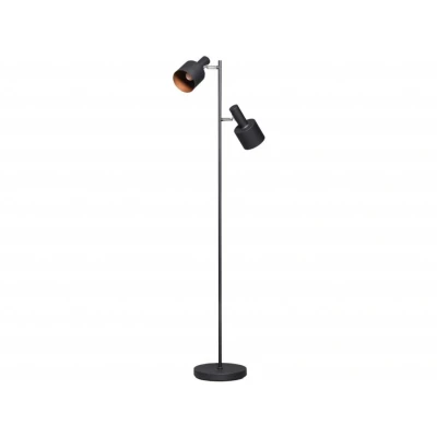 Afbeelding van ETH Expo Trading Sledge vloerlamp zwart met 3 verstelbare kappen