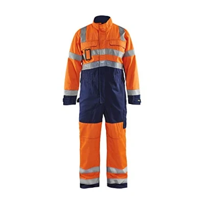 Afbeelding van Blaklader Overall High Vis 6373 1804 Oranje/Marineblauw C60