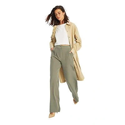 Afbeelding van Trendyol TWOAW22PL0139 Volwassenen Vrouwen Single pack Licht kaki 34