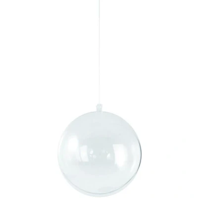 Afbeelding van Rayher hobby material Kerstballen 5 stuks transparant 12 cm