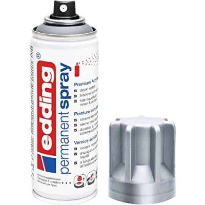 Afbeelding van Edding 5200 acrielverf Zilver Spuitbus 200 ml