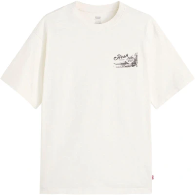 Afbeelding van Levi&#039;s Vintage FIT Graphic TEE Tshirt print, Heren, Maat: Large, Egret