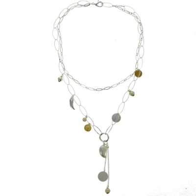 Afbeelding van Behave Lange ketting zilver kleur met hanger