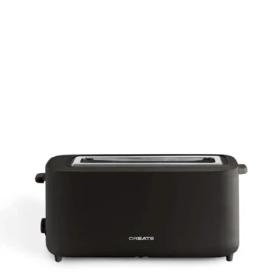 Afbeelding van CREATE Toast Studio XL / zwart broodrooster 6 standen, kruimellade, thermostaat, ontdooien, veiligheidssysteem, 950 W