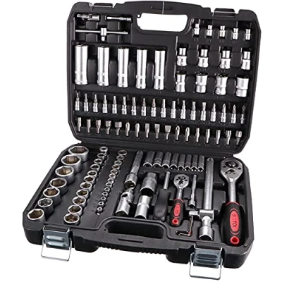 Afbeelding van SIXTOL TOOL Set 108 Gola in koffer 1/4&quot; &amp; 1/2&quot; ratel metalen sluiting