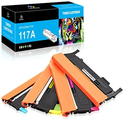 Afbeelding van LeciRoba 117A voor HP W2070A W2071A W2072A W2073A toner Color Laser MFP 179fnw 179fwg 178nwg 178nw , 150nw 150a printer (1 zwart 1 cyaan Magenta