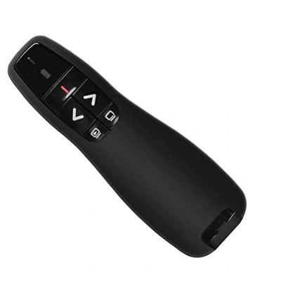 Afbeelding van HUACAM DGF 23N draadloze presenter, 2,4 GHz presenter via USB ontvanger, PowerPoint afstandsbediening, presentatie clicker met laserpointer voor PPT/Mac/Windows/Keynote