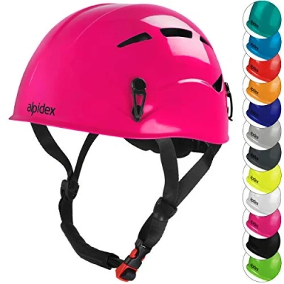 Afbeelding van ALPIDEX Universele klimhelm voor tieners en volwassenen EN12492 in verschillende kleuren, Kleur:bramble berry