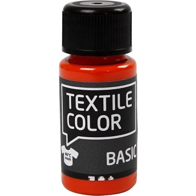 Afbeelding van Creativ Company Textile Color Semi dekkende Textielverf Oranje, 50ml