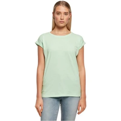 Afbeelding van Damesshirt met ronde hals en omgeslagen mouw Neo Mint 4XL