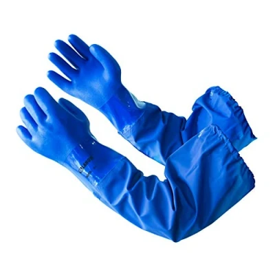 Afbeelding van LANON 66 CM Waterdichte Vijverhandschoenen, Lange Mouw Volledige Arm Werkhandschoenen, Chemische Resistente Handschoenen, Zuur , Alkali en Oliebescherming, Maat L