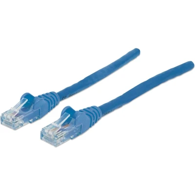 Afbeelding van Intellinet Netwerk Patchkabel, Cat5e, 0,25 m, CCA, U/UTP, PVC, Vergulde Contacten, Snagless Cat6A, S/FTP, Koper, LSOH 7.5 m Blauw