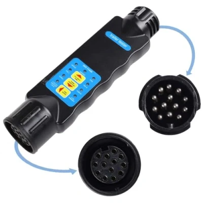 Afbeelding van AOHEWEI 13 Pins Aanhangwagen Verlichting Tester Stekker en Stopcontact 12V Bedradingscircuit Diagnostische Tool Connector voor Trekauto Caravan of Vrachtwagen