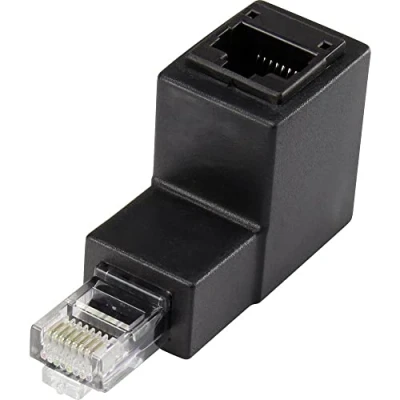 Afbeelding van Renkforce RJ45 Netwerk Adapter CAT 5e [1x stekker 1x bus] 0.00 m Zwart