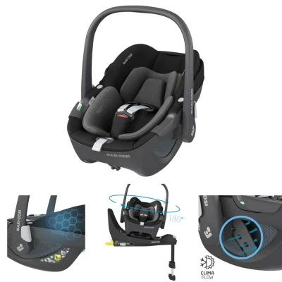 Afbeelding van Maxi Cosi Autostoel Pebble 360 Essential Black