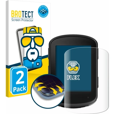 Afbeelding van BROTECT Screenprotector voor Garmin Edge 540 / 840 Folie Beschermfolie transparant volledig dekking (2 Stuks)