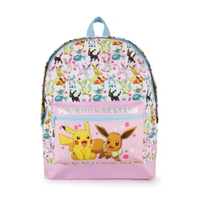 Afbeelding van Pokemon Meisjes Roze Glitter Schoolrugzak Eevee Besties Ontwerp met Pikachu Droomtas voor Eindeloos Plezier en Schooldagen Meer Ruime Compartimenten