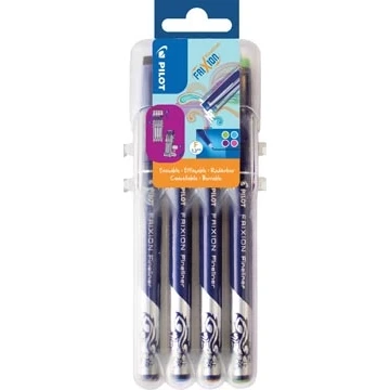 Afbeelding van Pilot Fineliner Frixion Fun , Geassorteerde Kleuren, Set Van 4 Stuks
