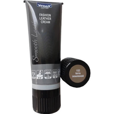 Afbeelding van Woly Fashion Leather Cream Tube Terra 75 ml (Schoenpoets Schoensmeer)