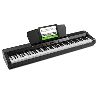 Afbeelding van Alesis Prestige Artist Digitale piano met 88 gewogen toetsen van volledig formaat gegradeerde hammeractie, 30 keyboard geluiden en ingebouwde luidsprekers