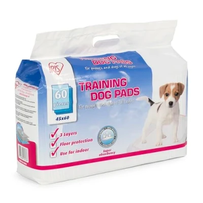 Afbeelding van Iris Ohyama, Mat, absorberend en resistent toilettrainingskussen, L36 x D14,5 H19 cm, wegwerpbaar, anti geur, waterdicht, voor katten, honden, NS 60W, blauw