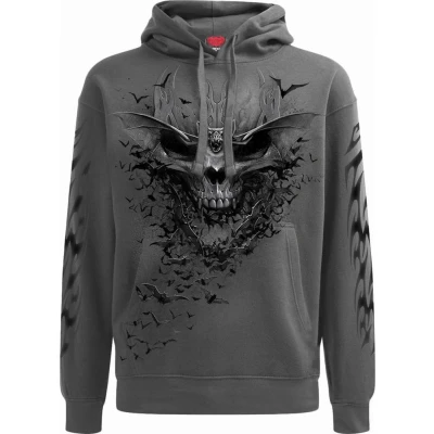 Afbeelding van Spiral Hoodie/trui XXL BAT SKULL Grijs
