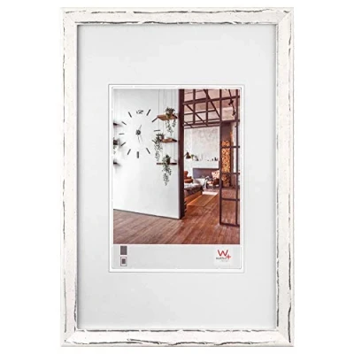 Afbeelding van walther design Fotolijst wit zilver 13 x 18 cm Metropolis IW318W
